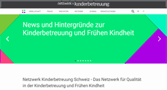 Desktop Screenshot of netzwerk-kinderbetreuung.ch